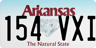 AR license plate 154VXI