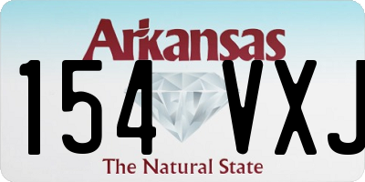 AR license plate 154VXJ