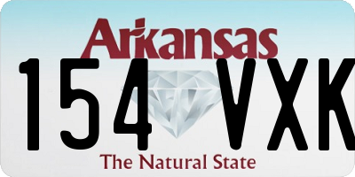 AR license plate 154VXK