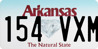 AR license plate 154VXM