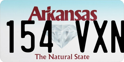 AR license plate 154VXN