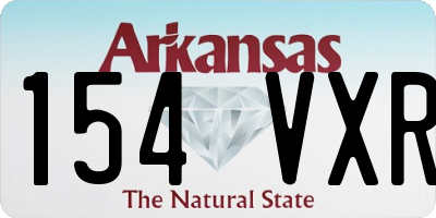 AR license plate 154VXR