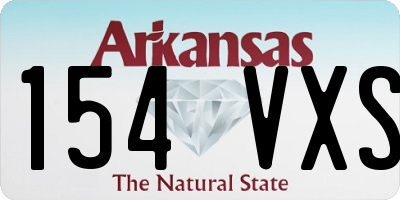 AR license plate 154VXS