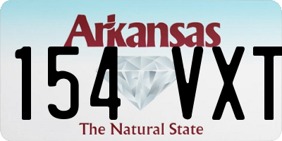 AR license plate 154VXT