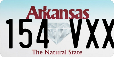 AR license plate 154VXX
