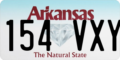 AR license plate 154VXY