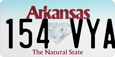 AR license plate 154VYA