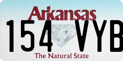 AR license plate 154VYB