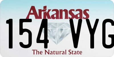 AR license plate 154VYG