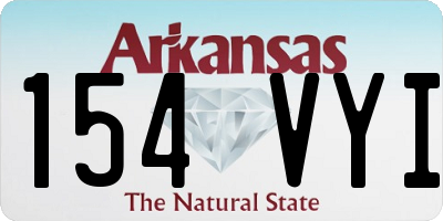 AR license plate 154VYI