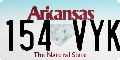 AR license plate 154VYK