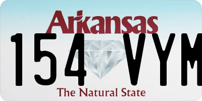 AR license plate 154VYM