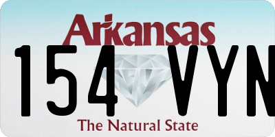 AR license plate 154VYN
