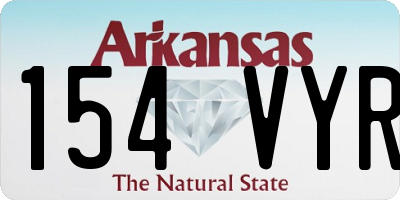 AR license plate 154VYR