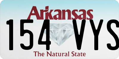 AR license plate 154VYS