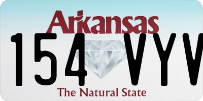 AR license plate 154VYV