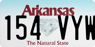 AR license plate 154VYW