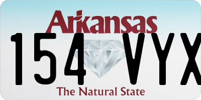 AR license plate 154VYX