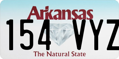 AR license plate 154VYZ