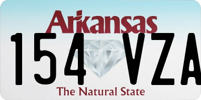 AR license plate 154VZA