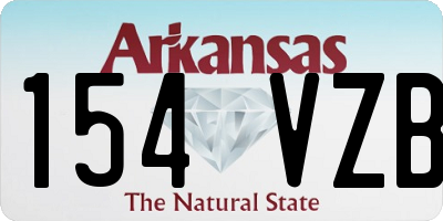 AR license plate 154VZB