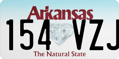 AR license plate 154VZJ