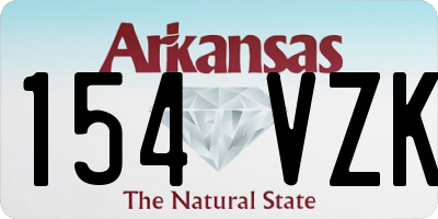 AR license plate 154VZK