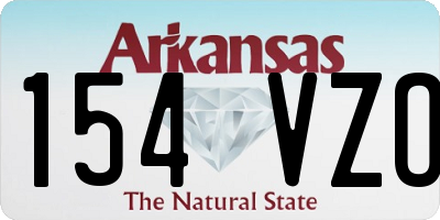 AR license plate 154VZO