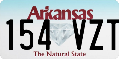 AR license plate 154VZT