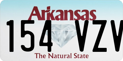 AR license plate 154VZV