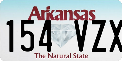 AR license plate 154VZX