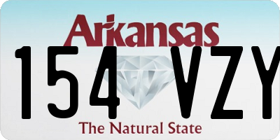 AR license plate 154VZY