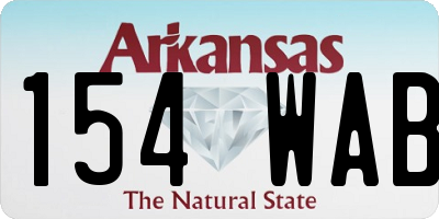 AR license plate 154WAB