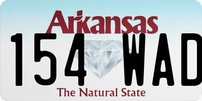 AR license plate 154WAD