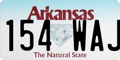 AR license plate 154WAJ