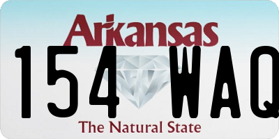 AR license plate 154WAQ