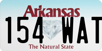 AR license plate 154WAT