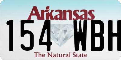 AR license plate 154WBH