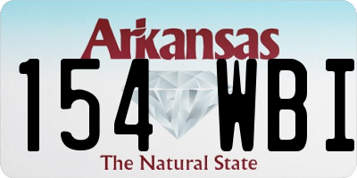 AR license plate 154WBI