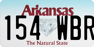 AR license plate 154WBR