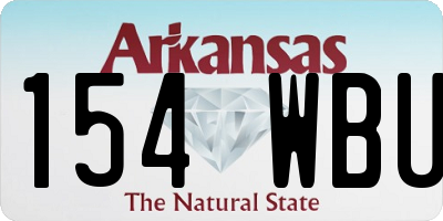 AR license plate 154WBU