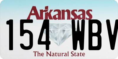 AR license plate 154WBV