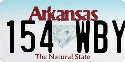 AR license plate 154WBY