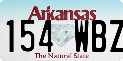 AR license plate 154WBZ