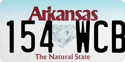 AR license plate 154WCB