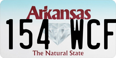 AR license plate 154WCF
