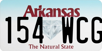 AR license plate 154WCG