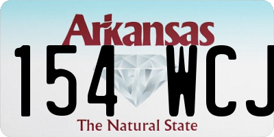 AR license plate 154WCJ