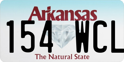 AR license plate 154WCL