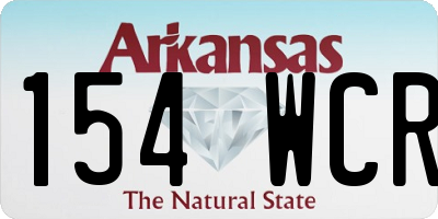 AR license plate 154WCR
